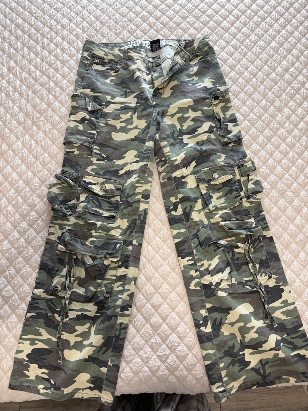 VIP Camo Cargo Pants - Green, Tan, Black